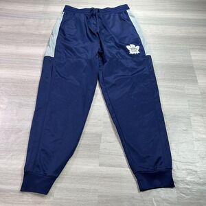 Toronto Maple Leafs Pants Mens Medium Blue NHL Hockey Fleece Sweatpants Joggers